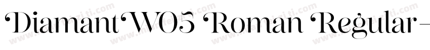 DiamantW05 Roman Regular字体转换